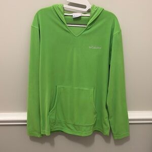Columbia Ladies Green Hoodie Sweater